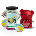 Rose Cash Surprise Bear + Jumbo Cash Bath Bomb 2 Pack – Pina Colada