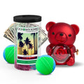 Rose Cash Surprise Bear + Jumbo Cash Bath Bomb 2 Pack – Jamaican Me Crazy