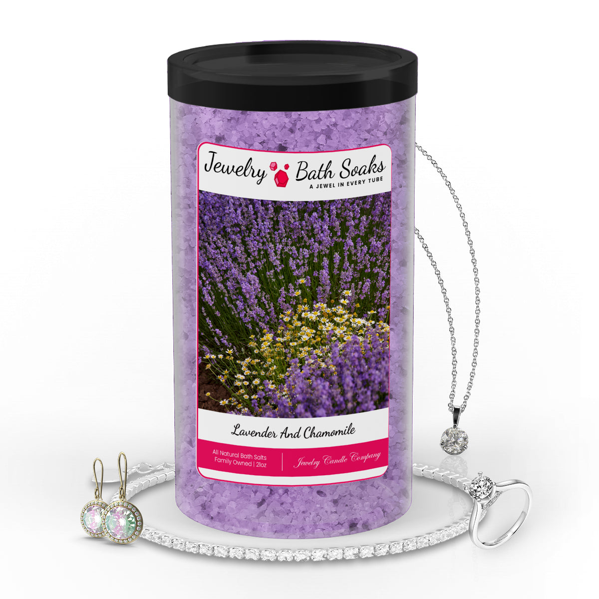 Lavender and Chamomile Jewelry Bath Salts