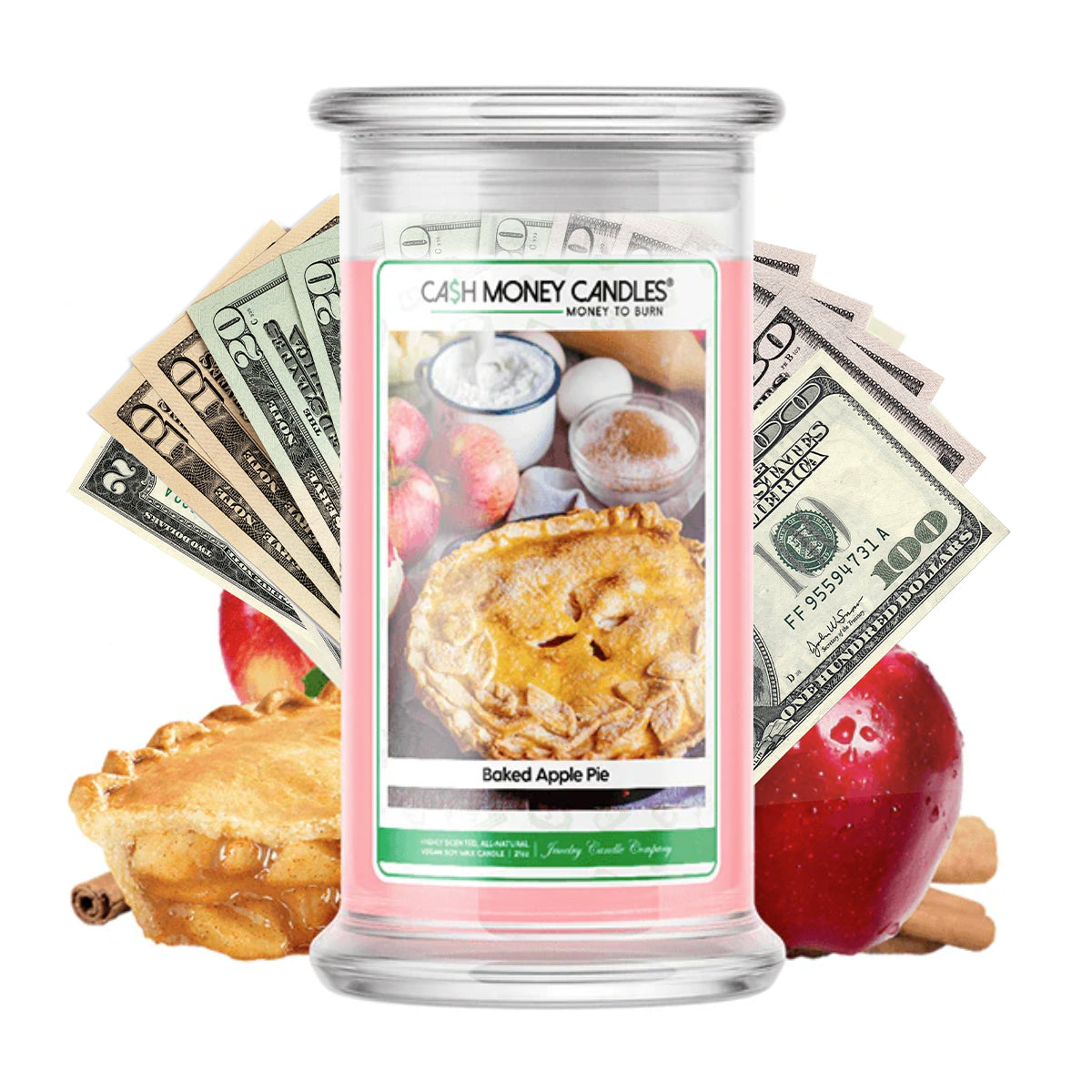 Baked Apple Pie Cash Candle