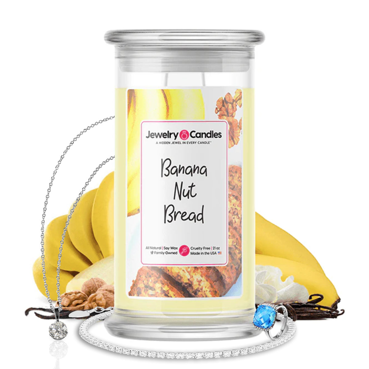 Banana Nut Bread Jewelry Candle