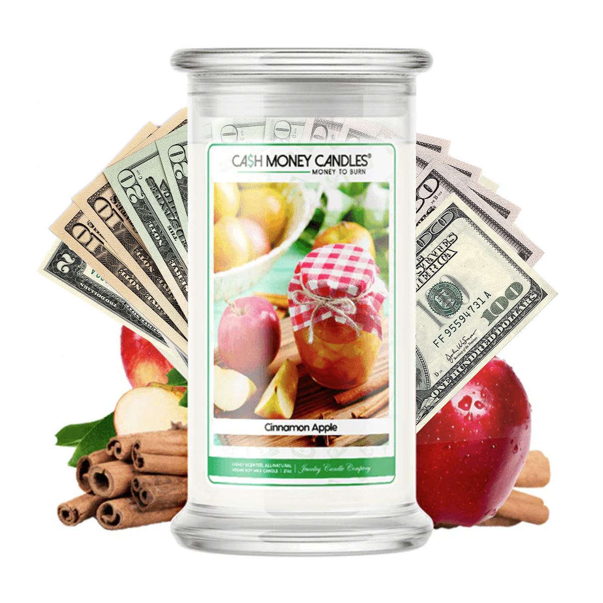 Cinnamon Apple Cash Candle