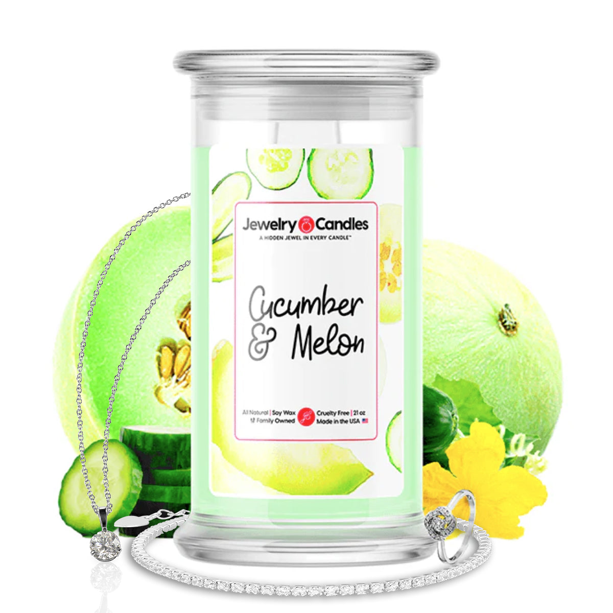 Cucumber and Melon Jewelry Candle