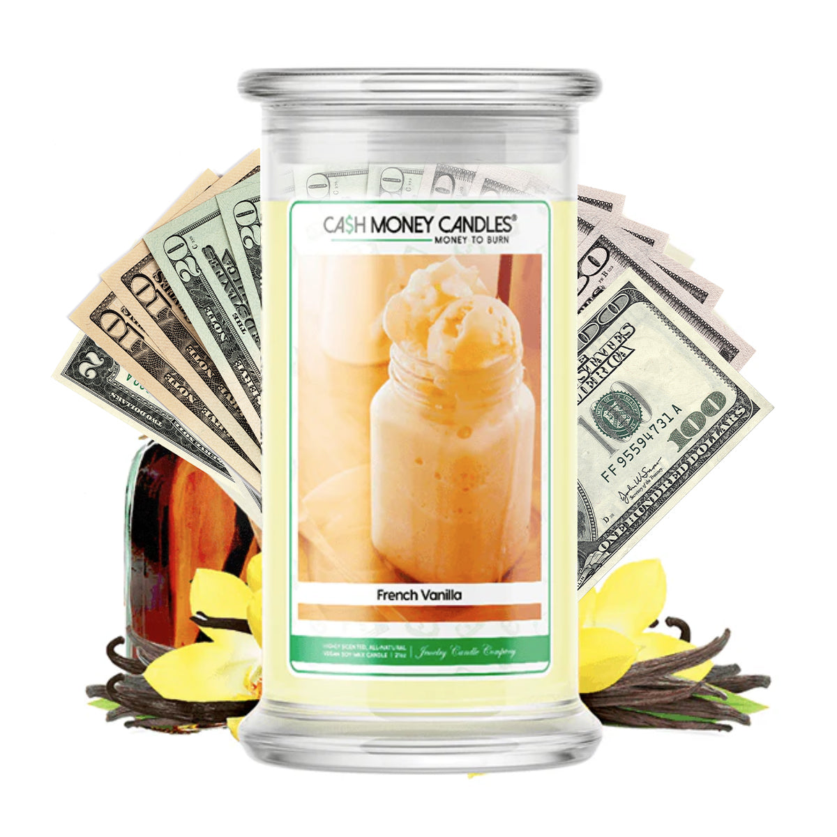 French Vanilla Cash Candle