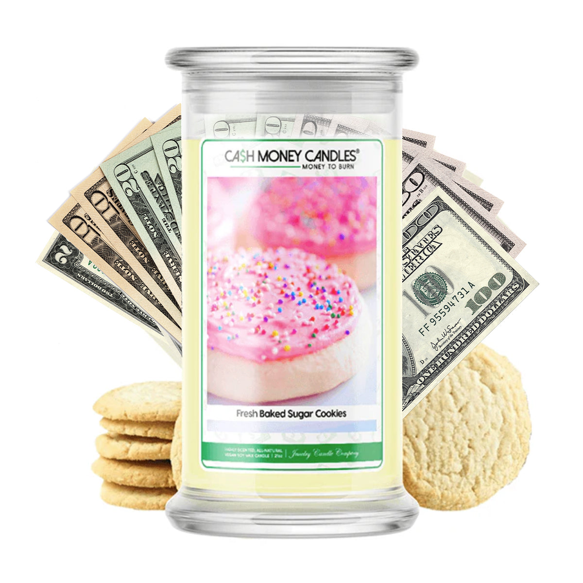 Fresh Baked Sugar Cookies Cash Candle