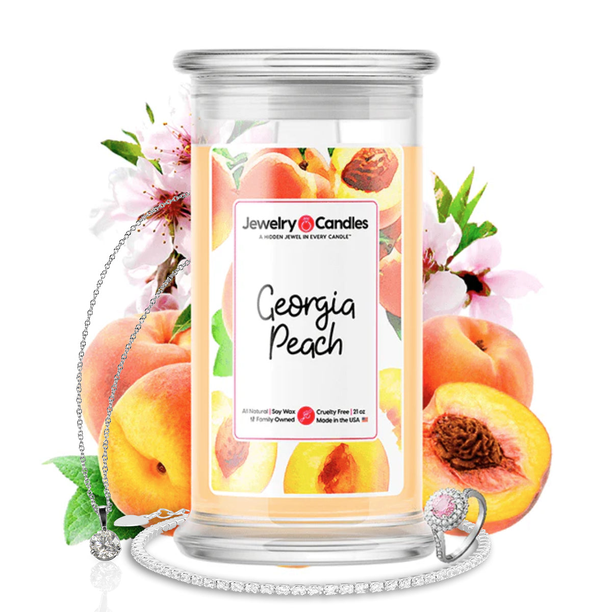 Georgia Peach Jewelry Candle