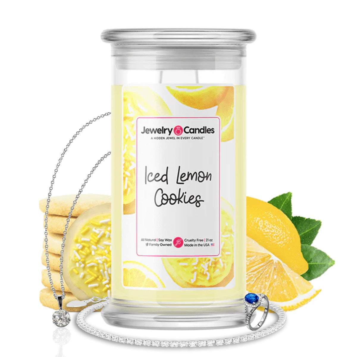 Iced Lemon Cookies Jewelry Candle
