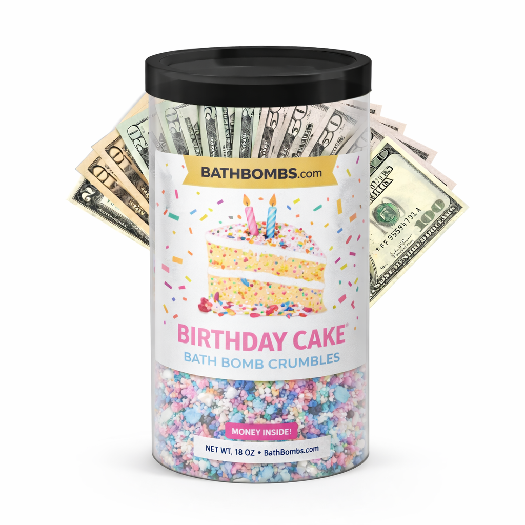 Birthday Cake Cash Bath Bomb Crumbles