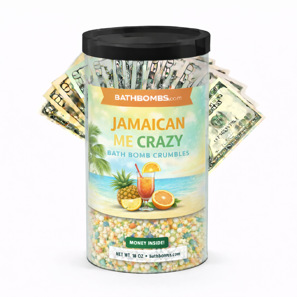 Jamaican Me Crazy Cash Bath Bomb Crumbles