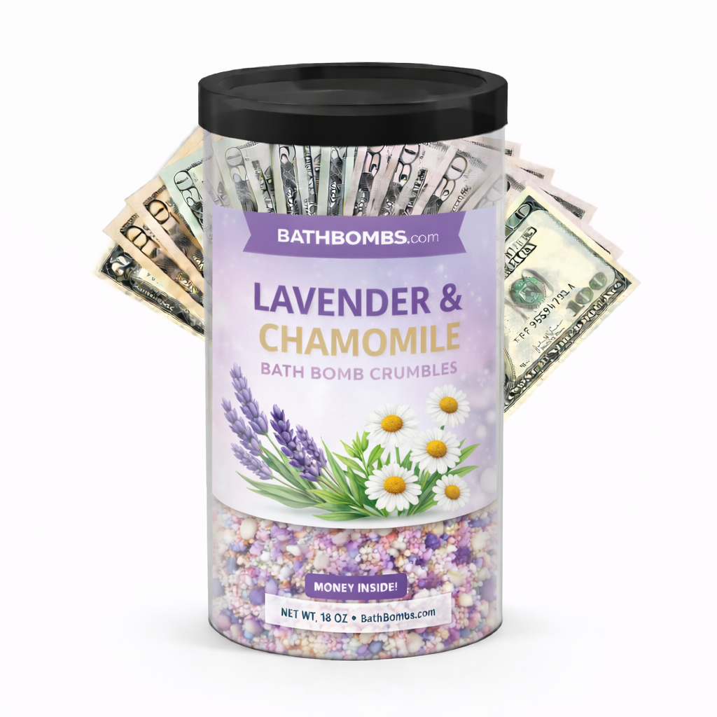 Lavender and Chamomile Cash Bath Bomb Crumbles