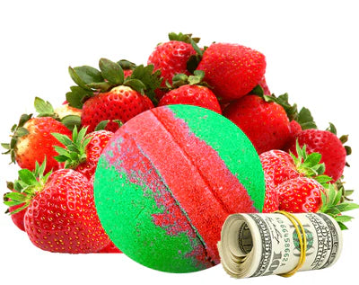 Strawberry Fields Cash Bath Bomb