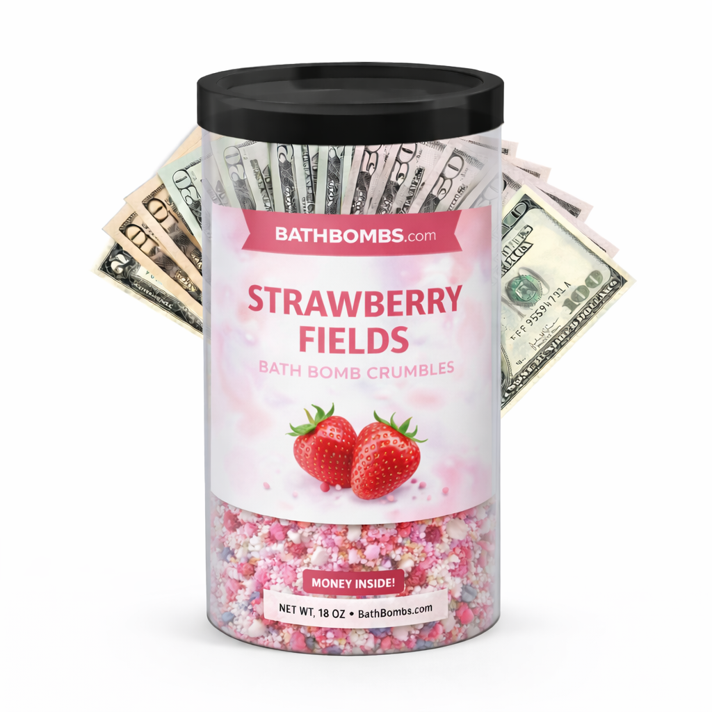 Strawberry Fields Cash Bath Bomb Crumbles