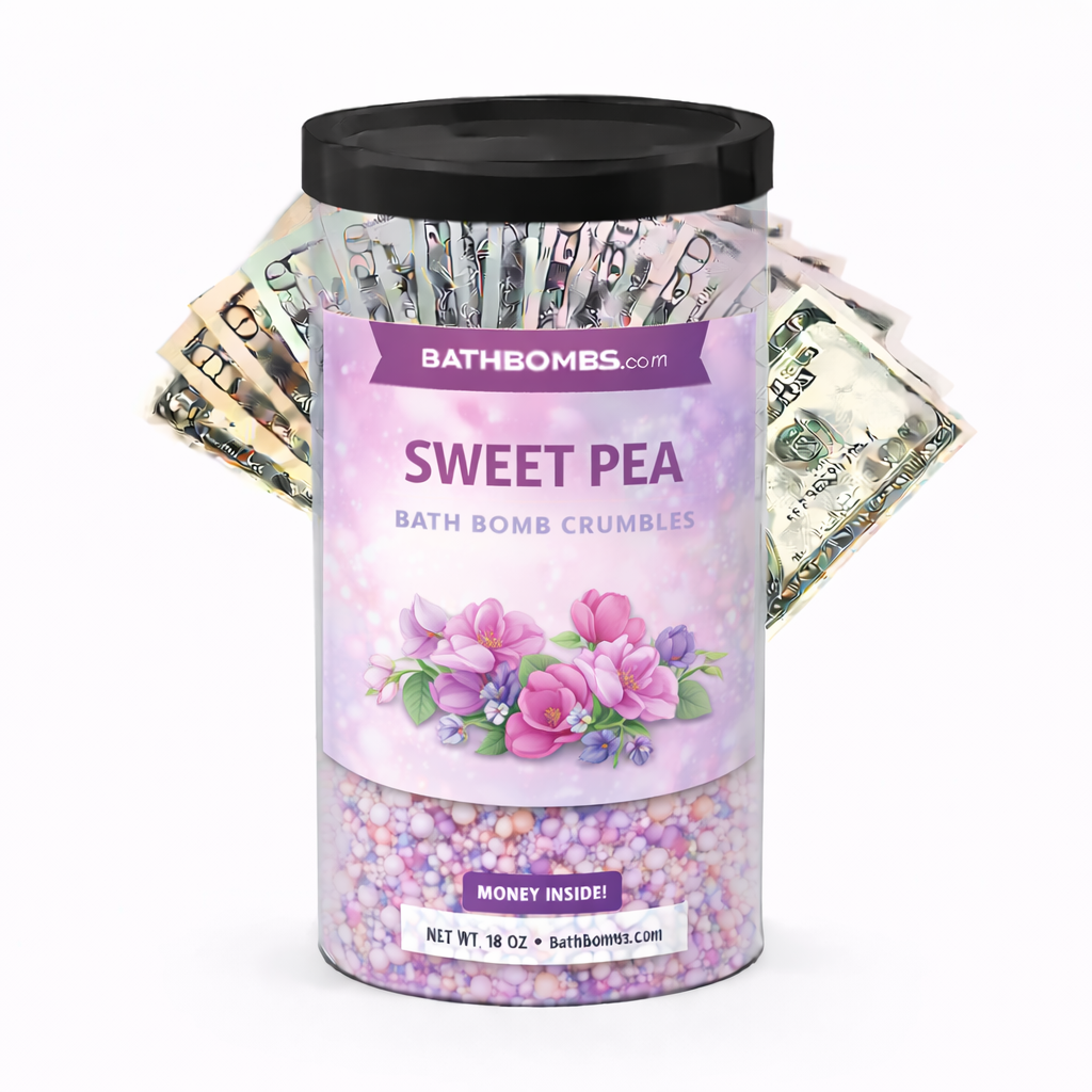 Sweet Pea Cash Bath Bomb Crumbles